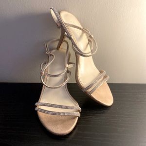 David’s Bridal Lyla Rose Gold Heels - Size 5 1/2